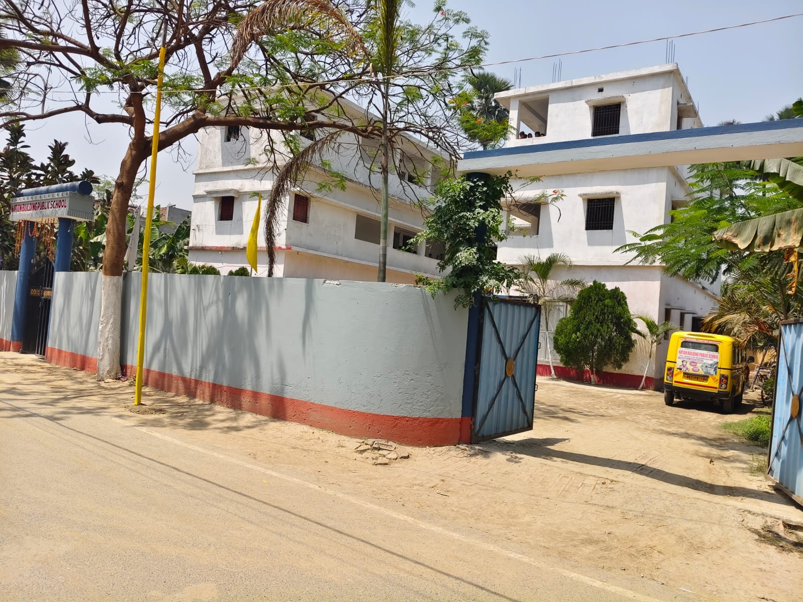 School Building – Front View